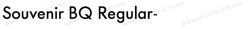Souvenir BQ Regular字体转换